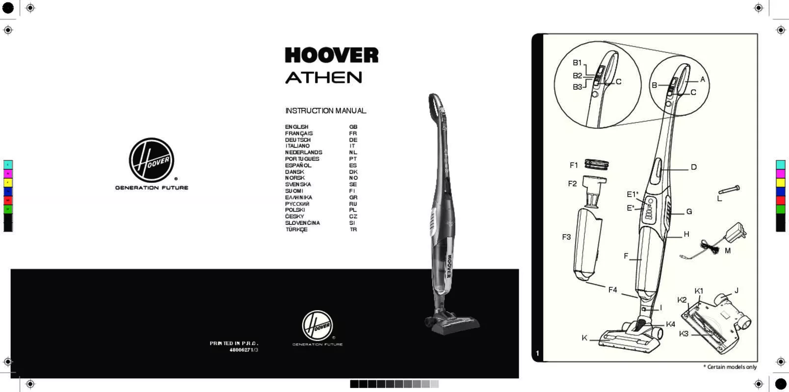 Mode d'emploi HOOVER ATHEN ATN252LI