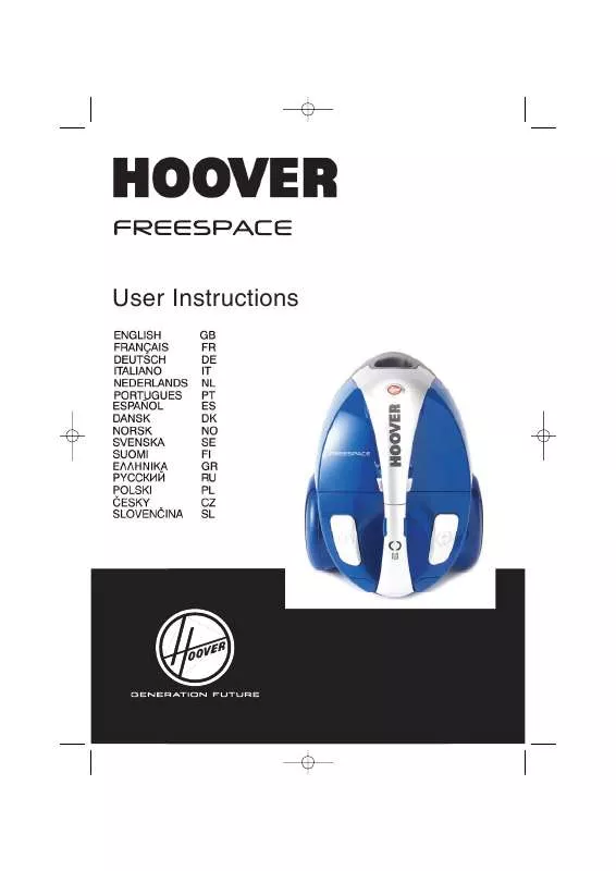 Mode d'emploi HOOVER FREESPACE