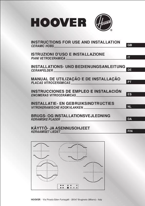 Mode d'emploi HOOVER HVH 5511