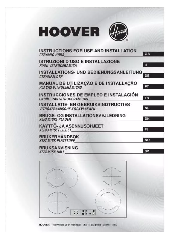 Mode d'emploi HOOVER HVH 5512