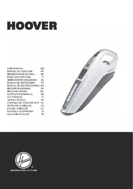 Mode d'emploi HOOVER SM156DPN4 JAZZ