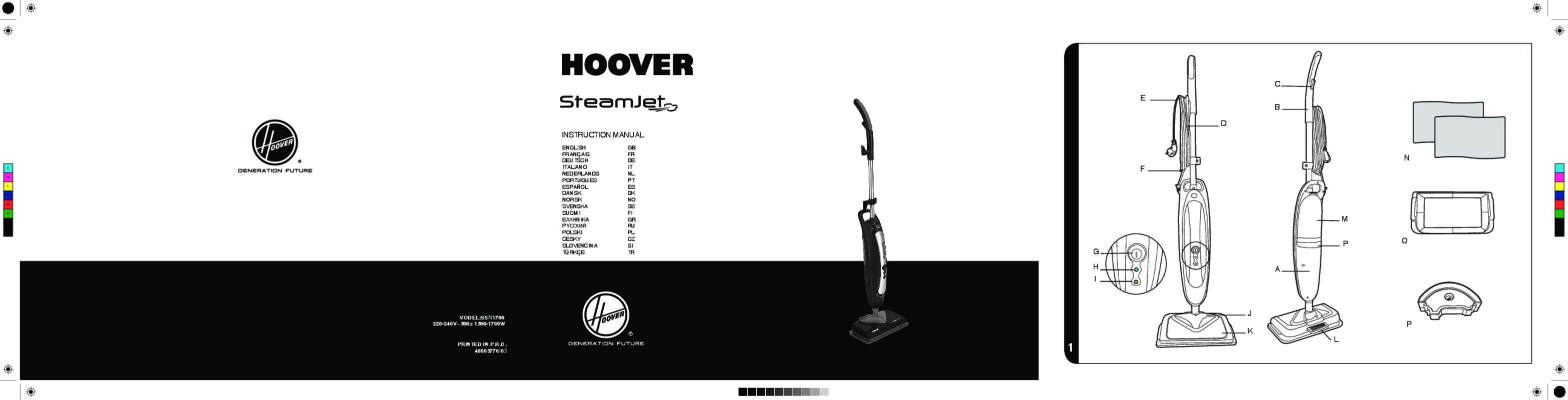 Mode d'emploi HOOVER SSN1700