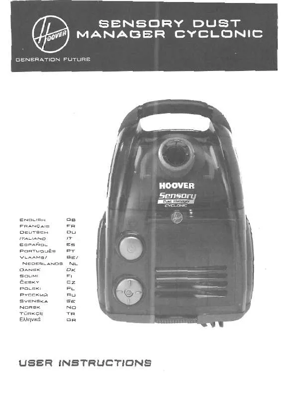 Mode d'emploi HOOVER TC 3866