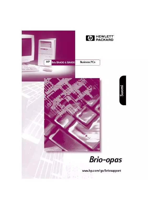 Mode d'emploi HP BRIO BA600