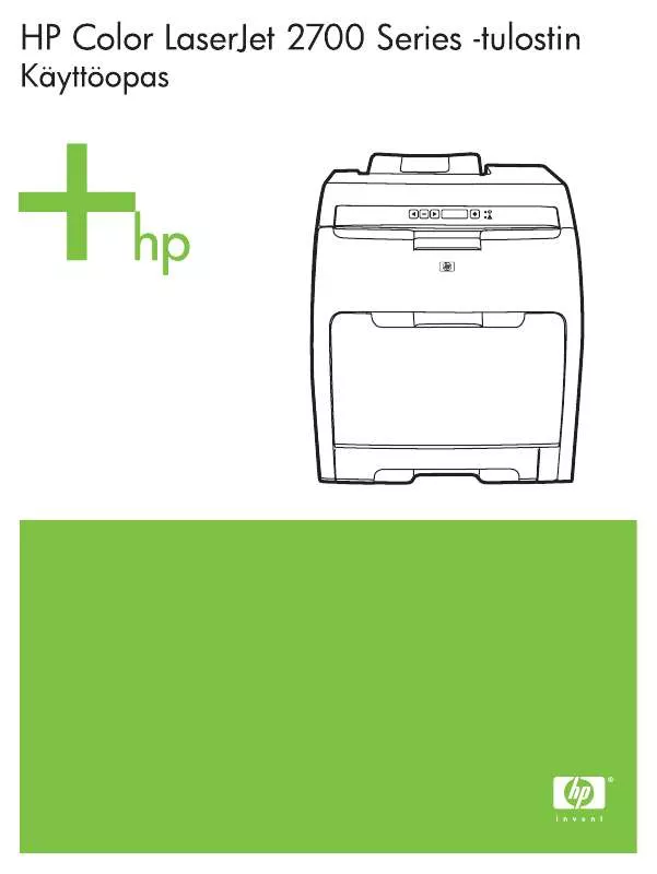 Mode d'emploi HP COLOR LASERJET 2700