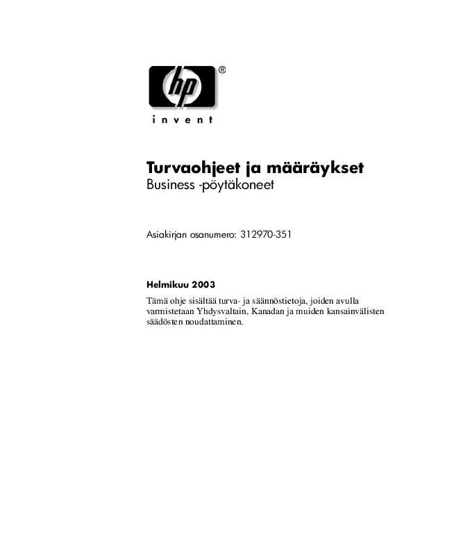 Mode d'emploi HP COMPAQ D230 MICROTOWER DESKTOP PC