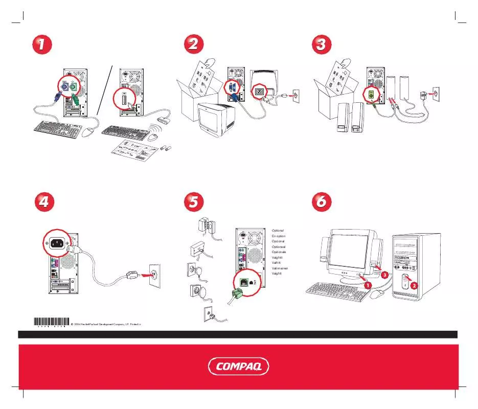 Mode d'emploi HP COMPAQ PRESARIO SR1300