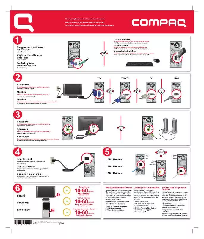 Mode d'emploi HP COMPAQ PRESARIO SR5500