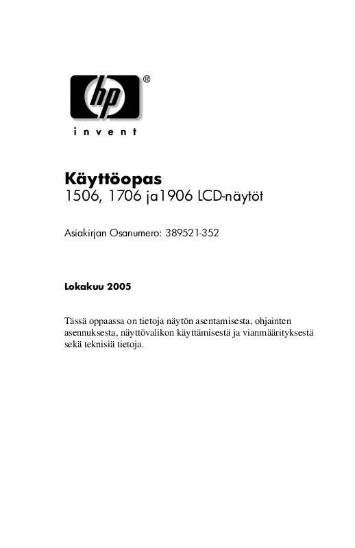 Mode d'emploi HP COMPAQ FP1706