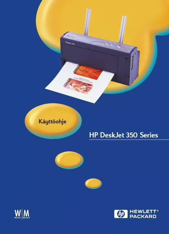 Mode d'emploi HP DESKJET 350C