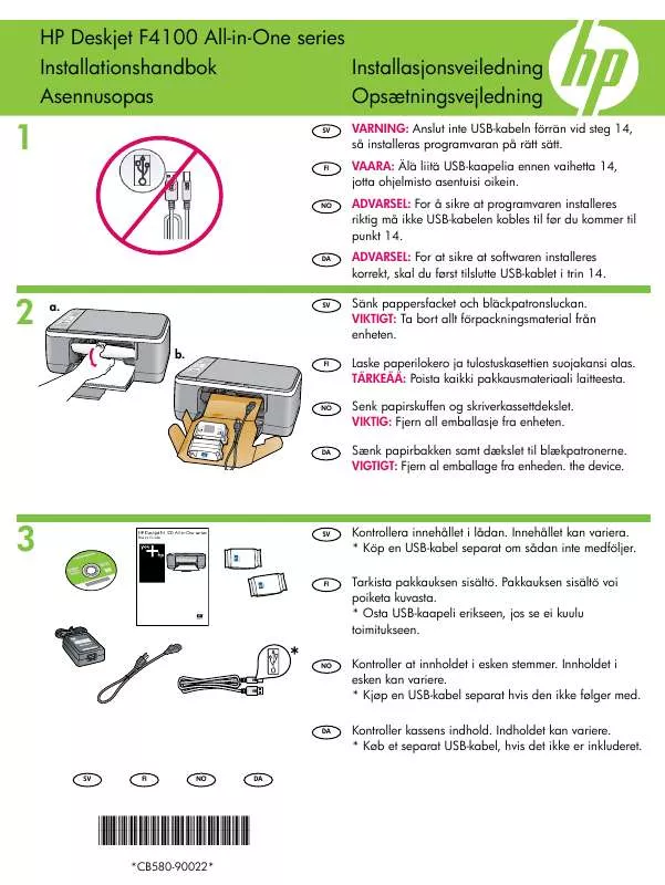 Mode d'emploi HP DESKJET F4172