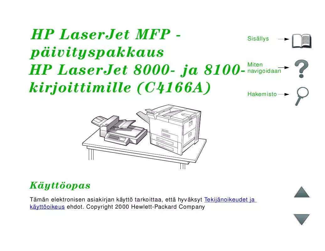 Mode d'emploi HP LASERJET 8000MFP