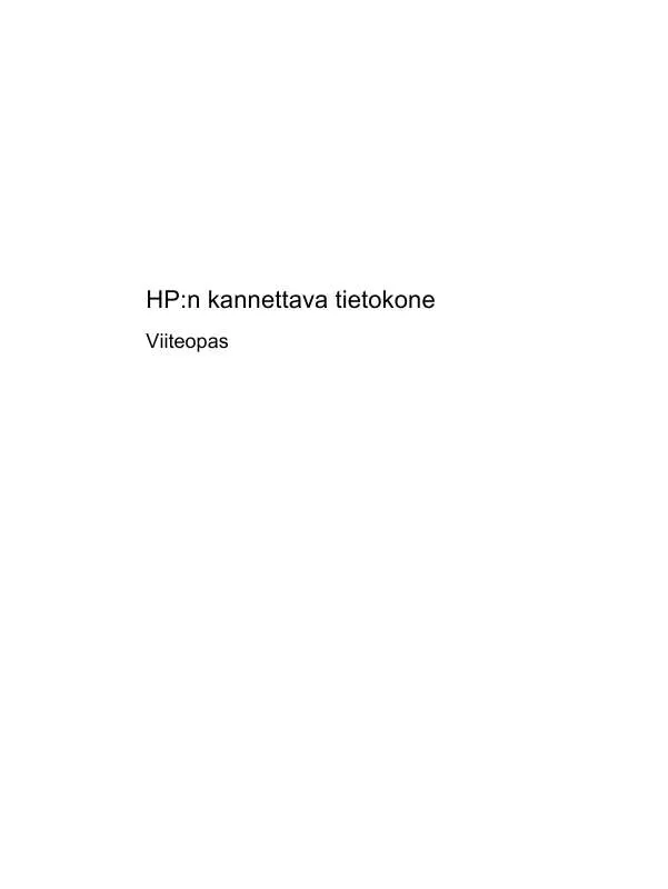 Mode d'emploi HP MINI 110-3101EA