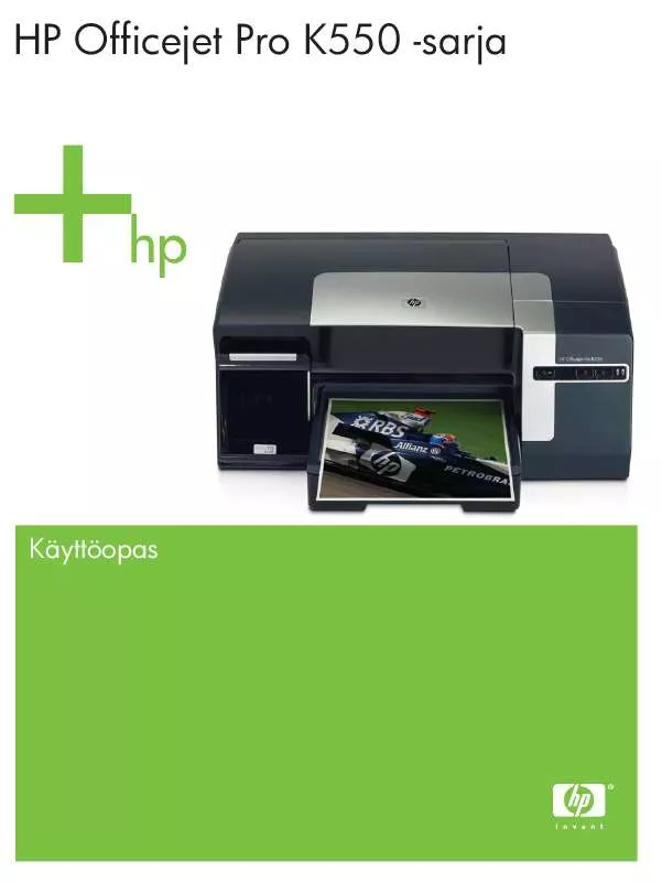 Mode d'emploi HP OFFICEJET PRO K550 COLOR