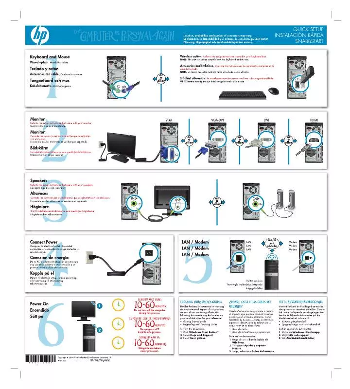 Mode d'emploi HP PAVILION ELITE M9300