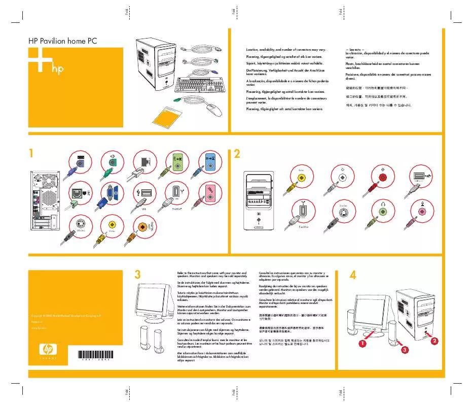 Mode d'emploi HP PAVILION A1105