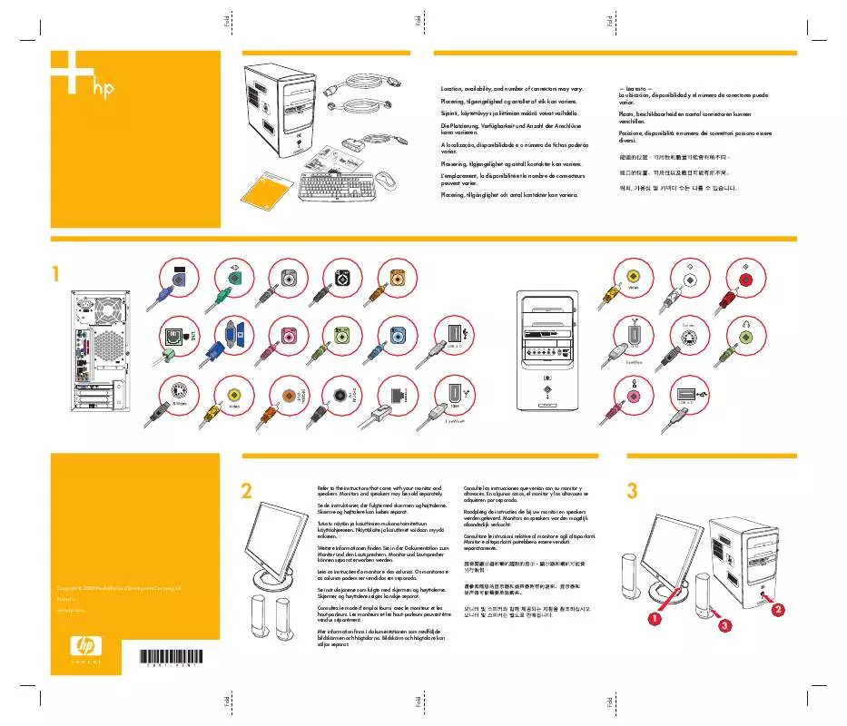 Mode d'emploi HP PAVILION A1507