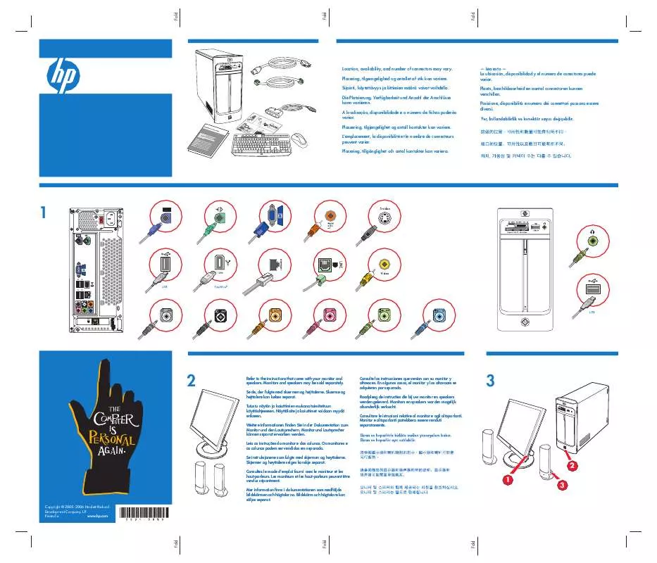 Mode d'emploi HP PAVILION SLIMLINE S7620