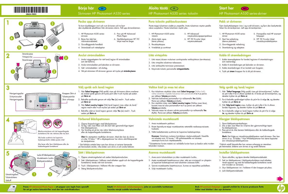 Mode d'emploi HP PHOTOSMART A530