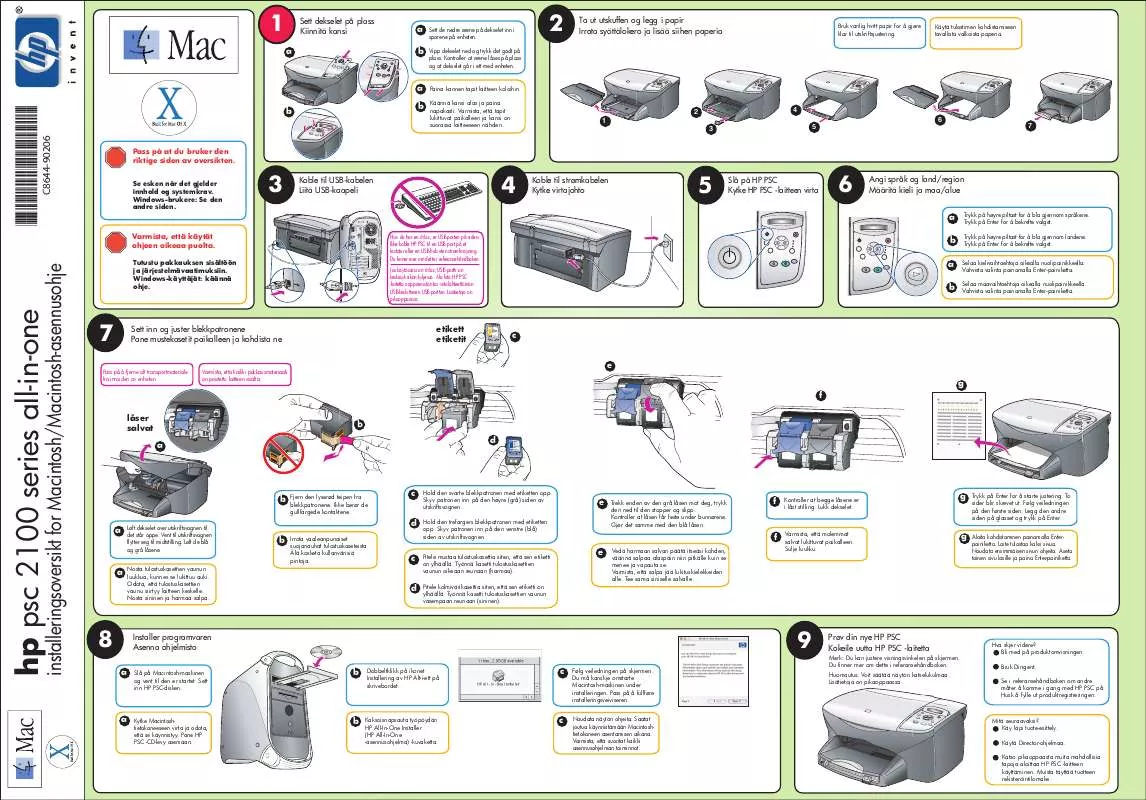 Mode d'emploi HP PSC 2100 ALL-IN-ONE