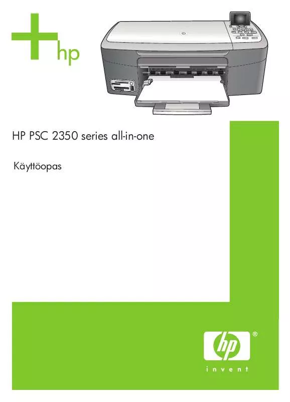 Mode d'emploi HP PSC 2350