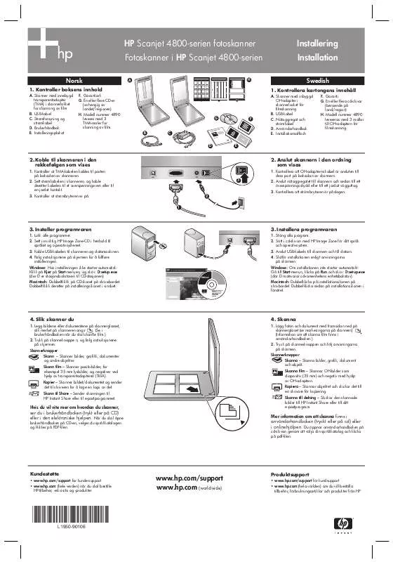 Mode d'emploi HP SCANJET 4850 PHOTO SCANNER