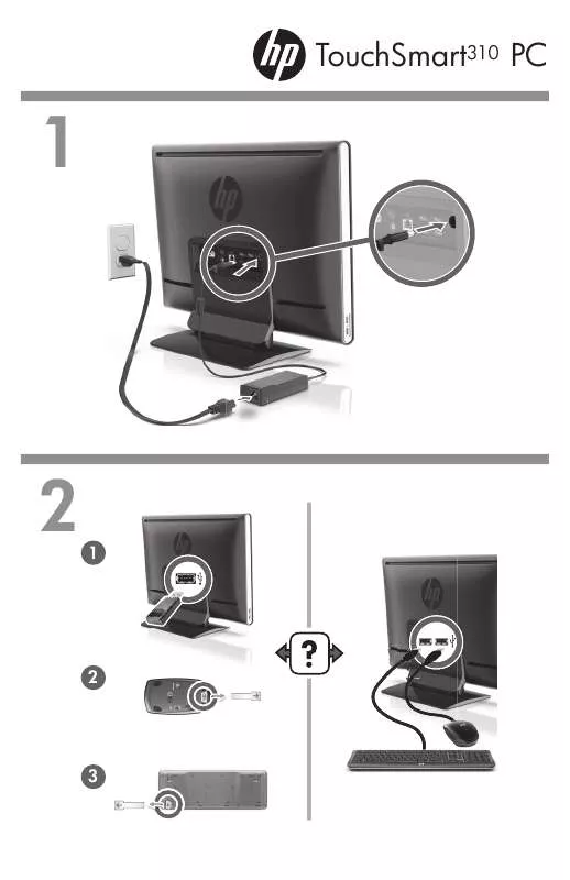 Mode d'emploi HP TOUCHSMART 310-1150