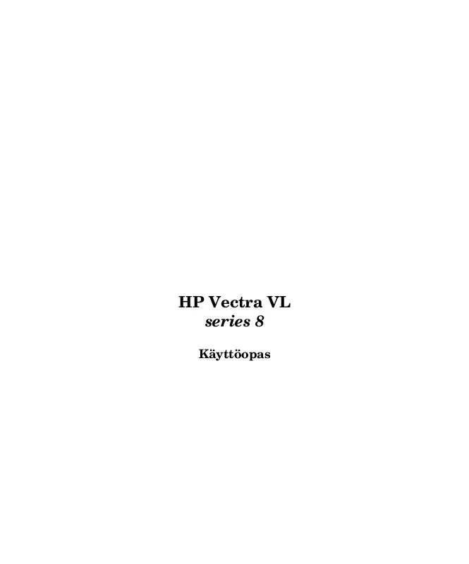 Mode d'emploi HP VECTRA VL 6/XXX 8