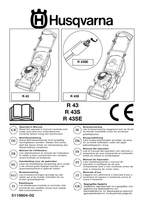 Mode d'emploi HUSQVARNA R43