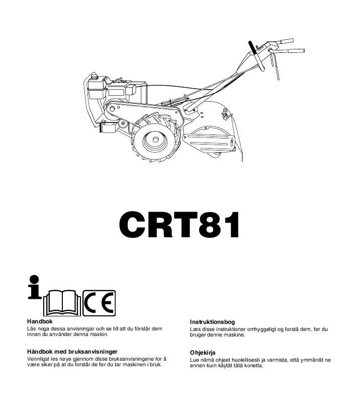 Mode d'emploi HUSQVARNA CRT81