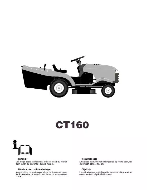 Mode d'emploi HUSQVARNA CT160