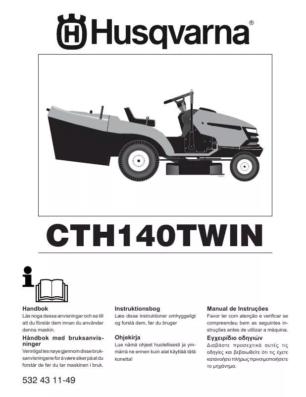 Mode d'emploi HUSQVARNA CTH140 TWIN