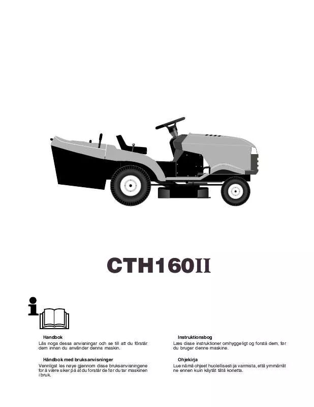 Mode d'emploi HUSQVARNA CTH160 II