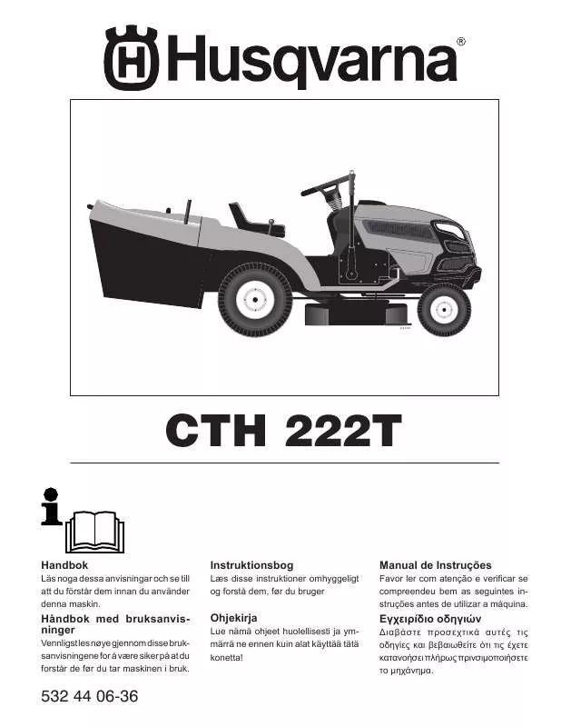 Mode d'emploi HUSQVARNA CTH 222T