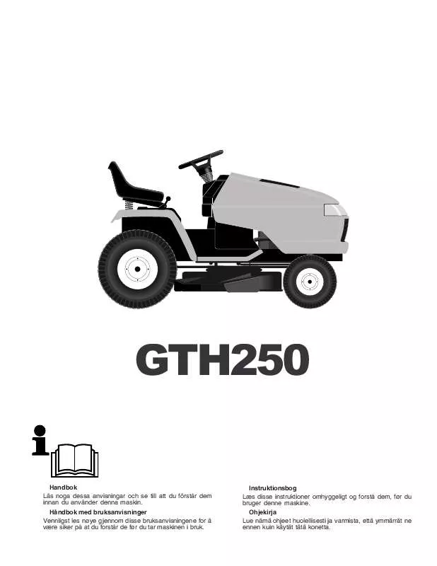 Mode d'emploi HUSQVARNA GTH250