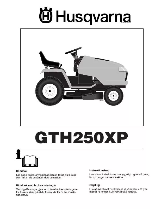 Mode d'emploi HUSQVARNA GTH250XP