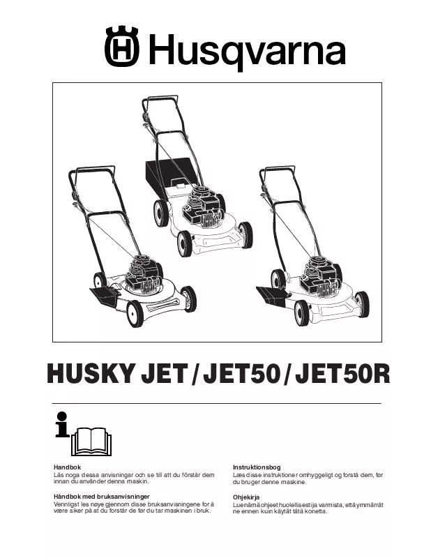 Mode d'emploi HUSQVARNA HUSKY JET