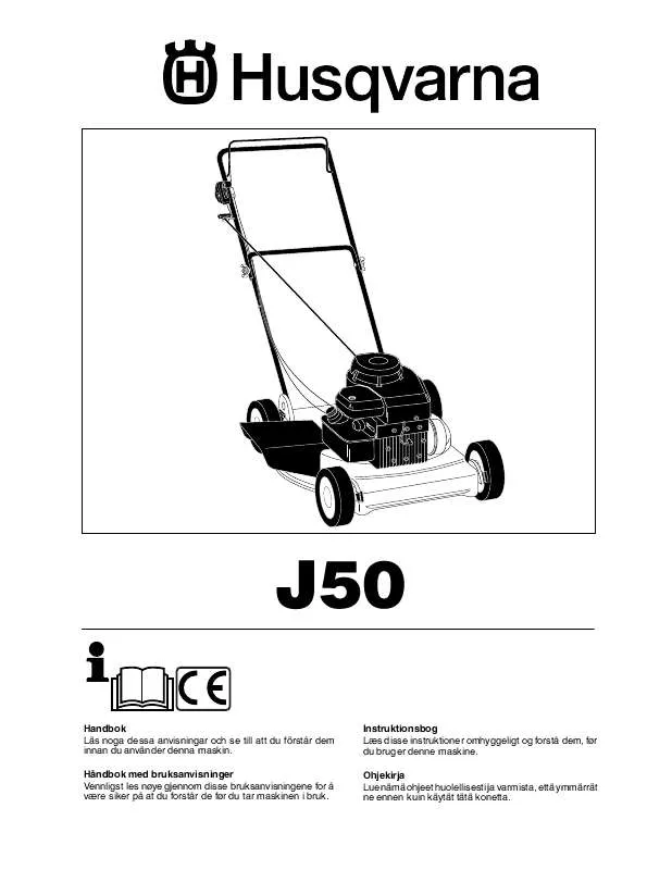 Mode d'emploi HUSQVARNA J50