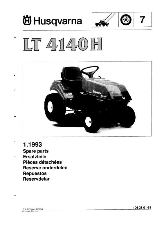 Mode d'emploi HUSQVARNA LT 4140H