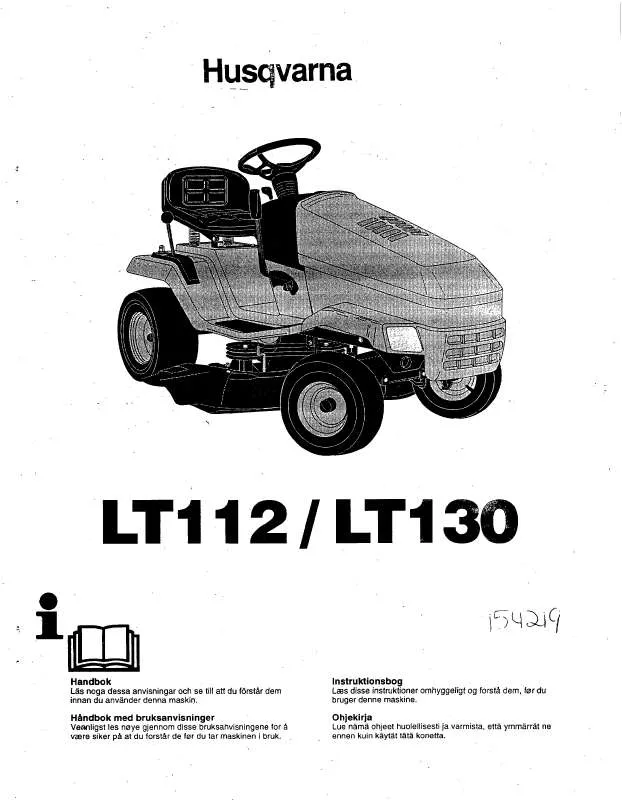 Mode d'emploi HUSQVARNA LT112