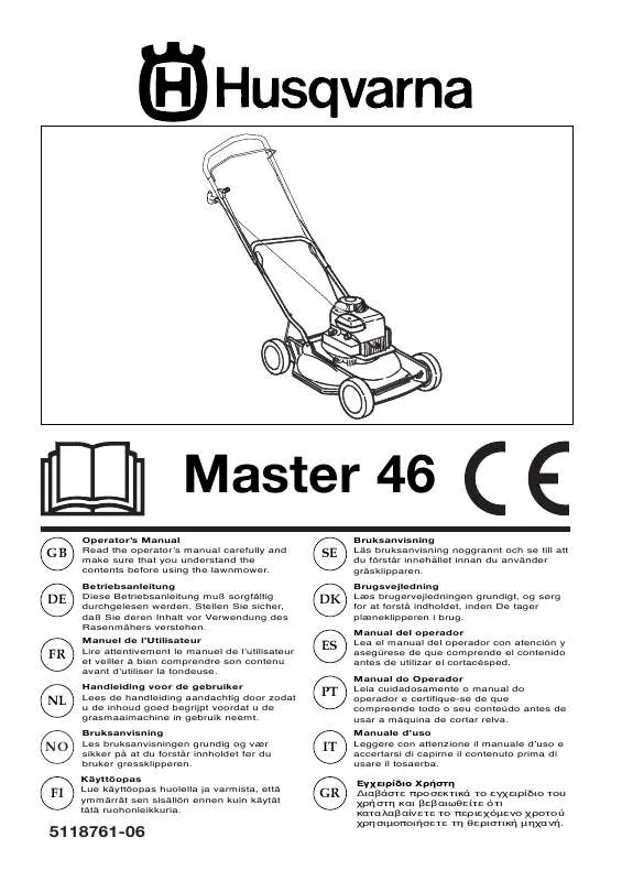 Mode d'emploi HUSQVARNA MASTER 46