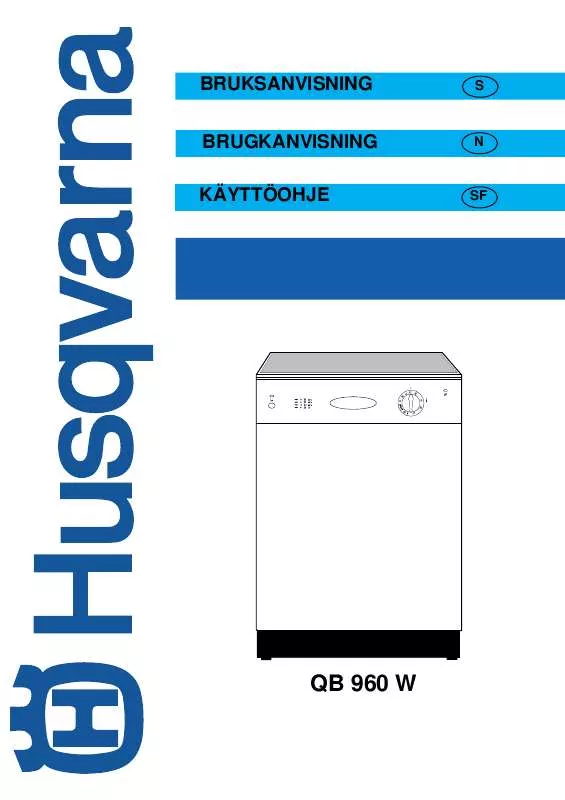 Mode d'emploi HUSQVARNA QB960W