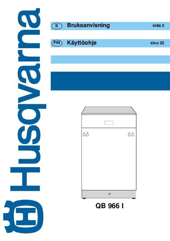 Mode d'emploi HUSQVARNA QB966I