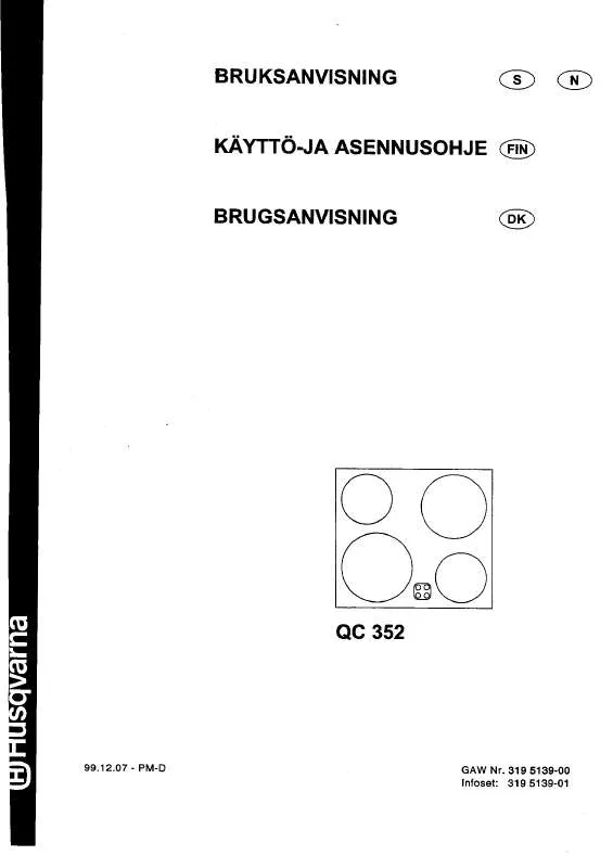 Mode d'emploi HUSQVARNA QC352