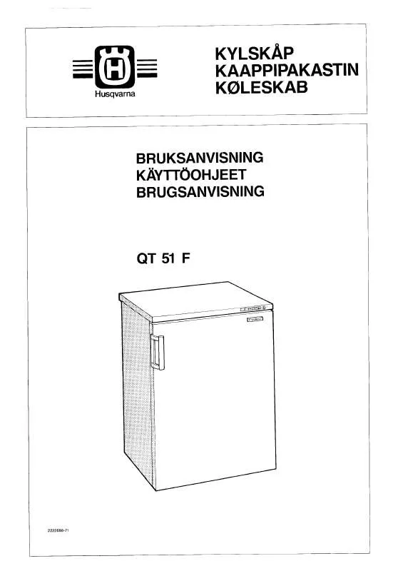 Mode d'emploi HUSQVARNA QT51F