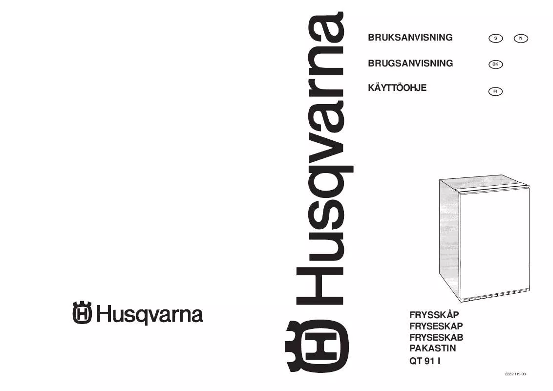 Mode d'emploi HUSQVARNA QT91I