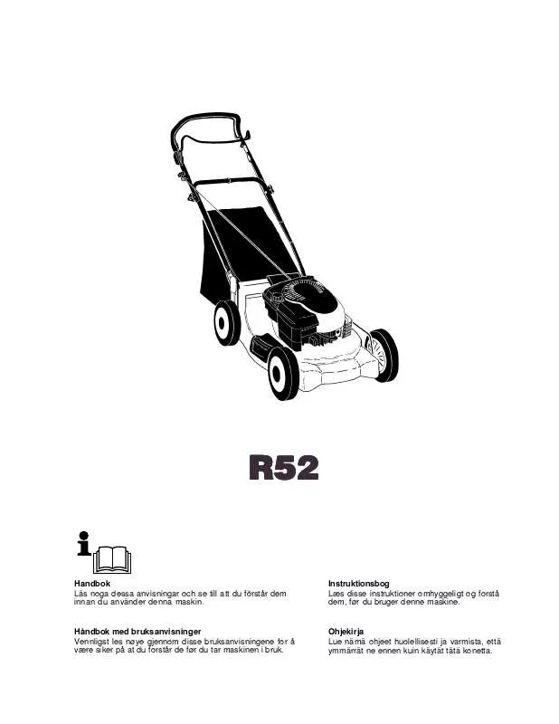 Mode d'emploi HUSQVARNA R 52