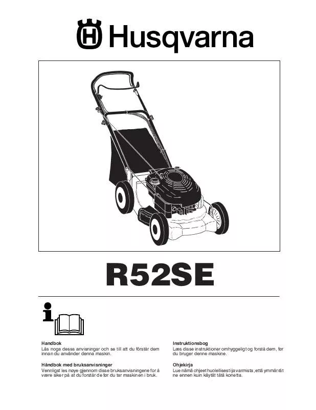 Mode d'emploi HUSQVARNA R 52ED