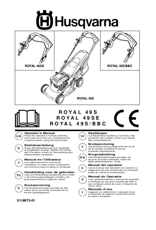 Mode d'emploi HUSQVARNA ROYAL 49 SE