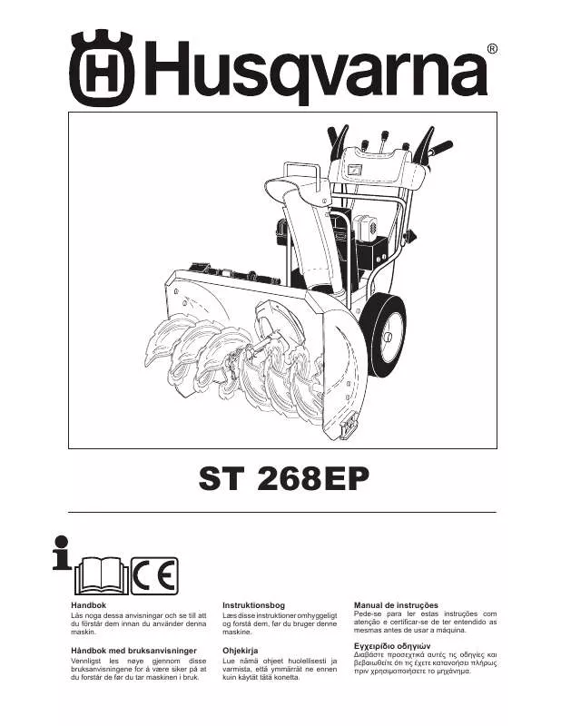 Mode d'emploi HUSQVARNA ST268 EP